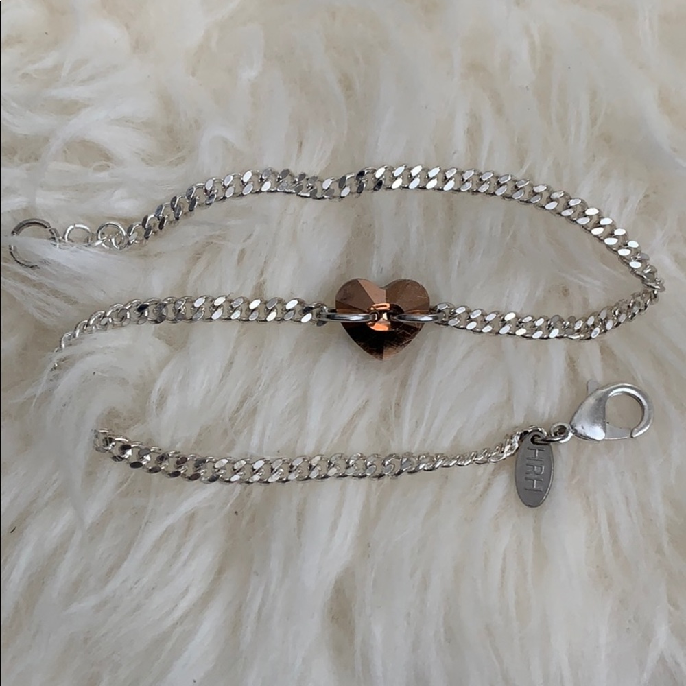 HRH Collection Hemetite/Rose Gold Choker $25